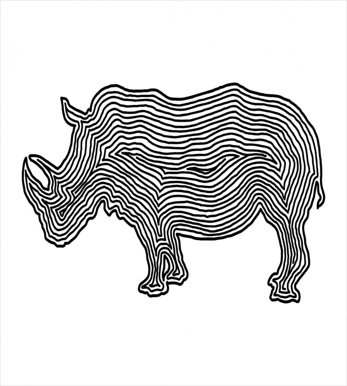 Fringe Print Style Animal — Pattern