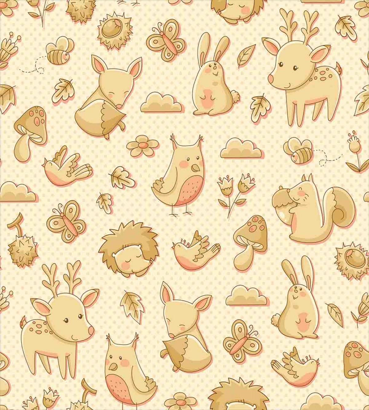 Forest Animals Polka Dots — Pattern