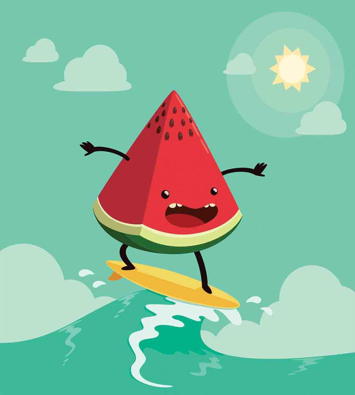 Watermelon on the Waves — Pattern
