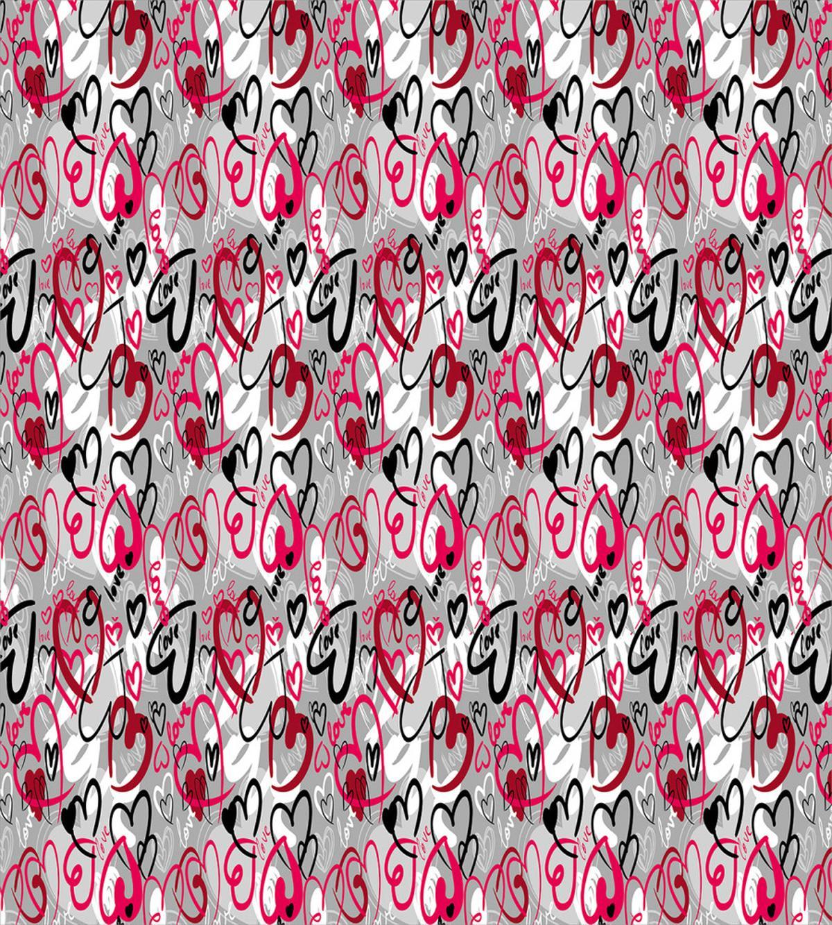 Romantic Random Hearts — Pattern