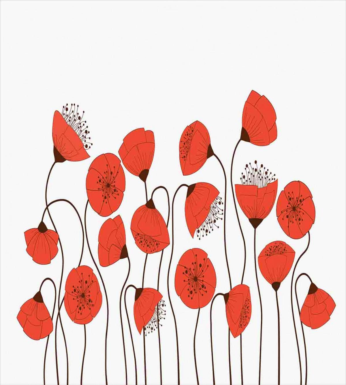 Summer Poppy Flowers — Pattern