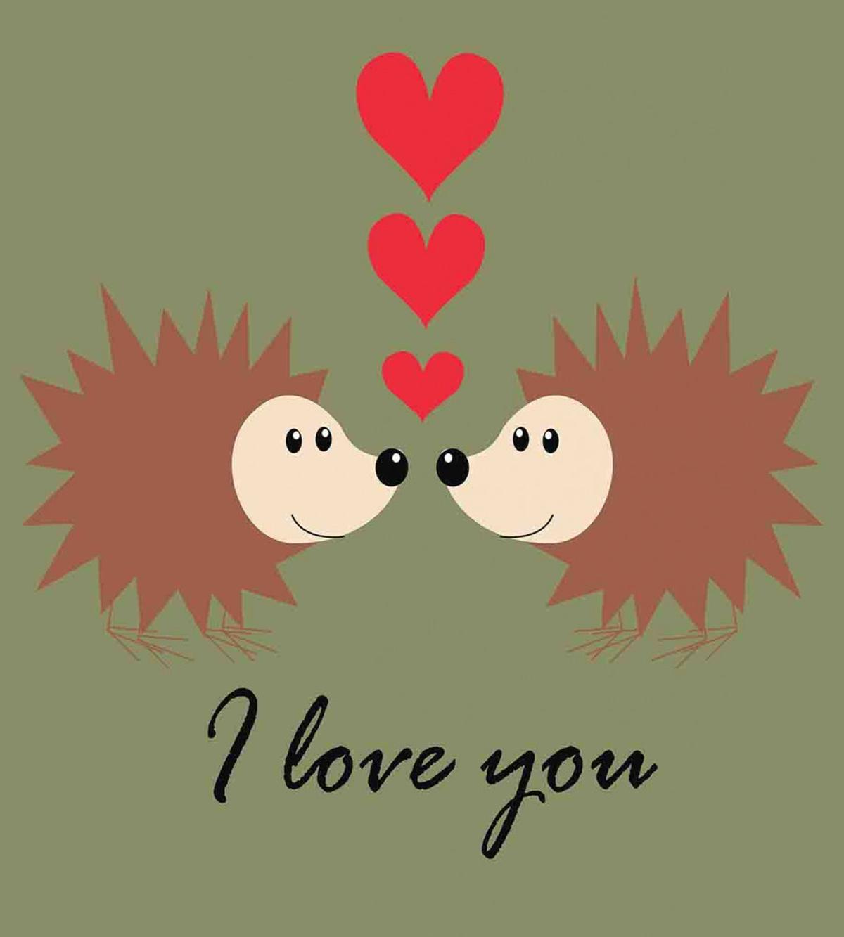 Loving Animal Couple — Pattern