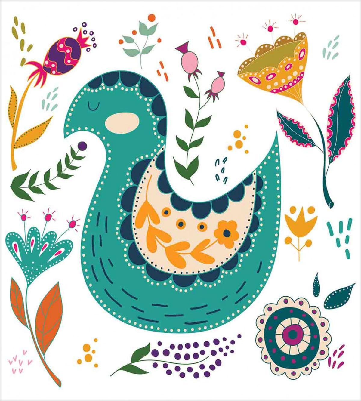 Poppy Butterflies Ducks — Pattern