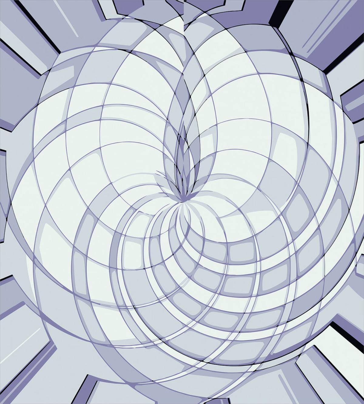 Abstract Digital Flower — Pattern