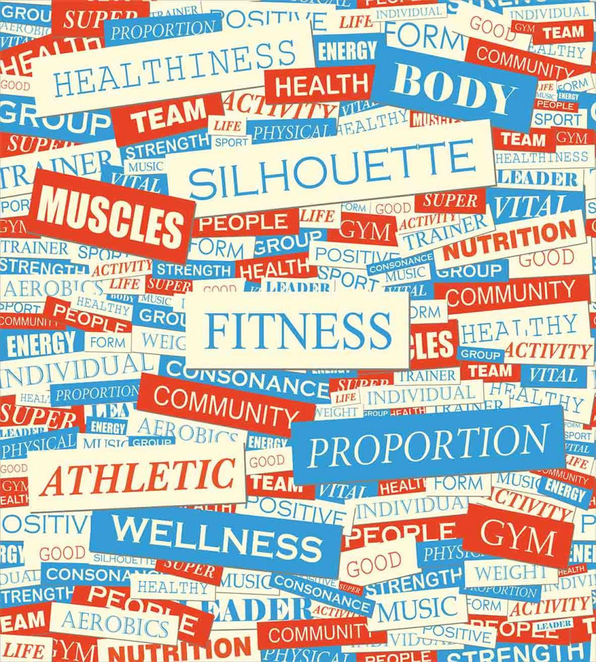 Words Bodycare Collage — Pattern
