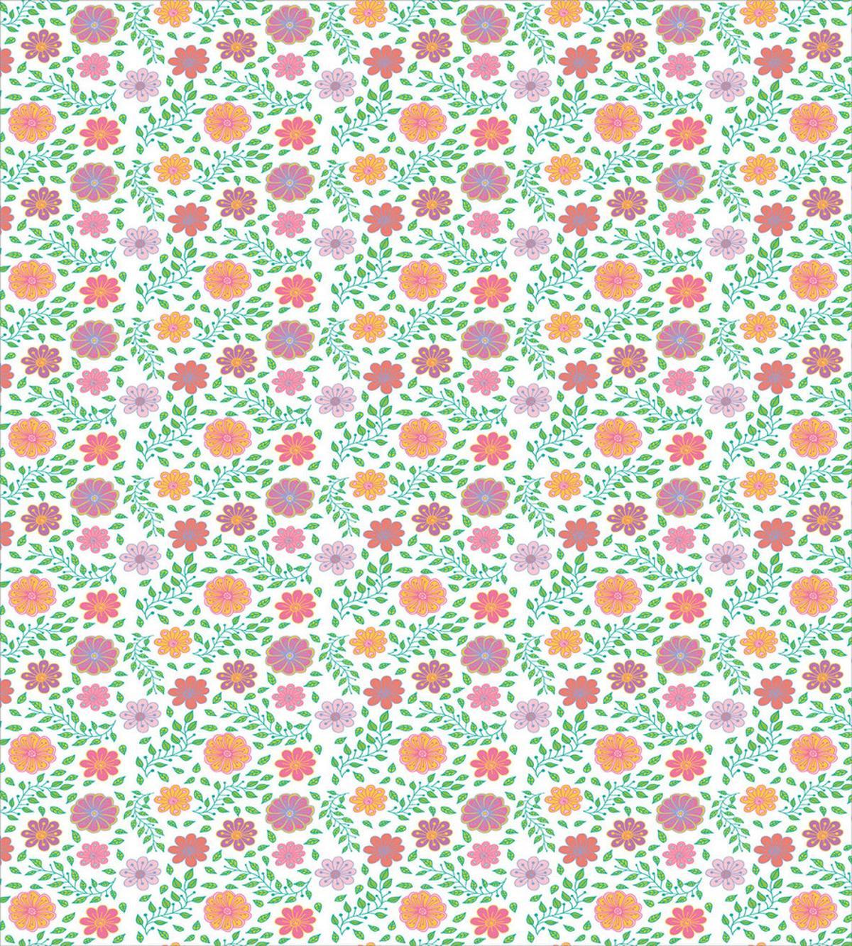 Doodle Flowers Leafy — Pattern