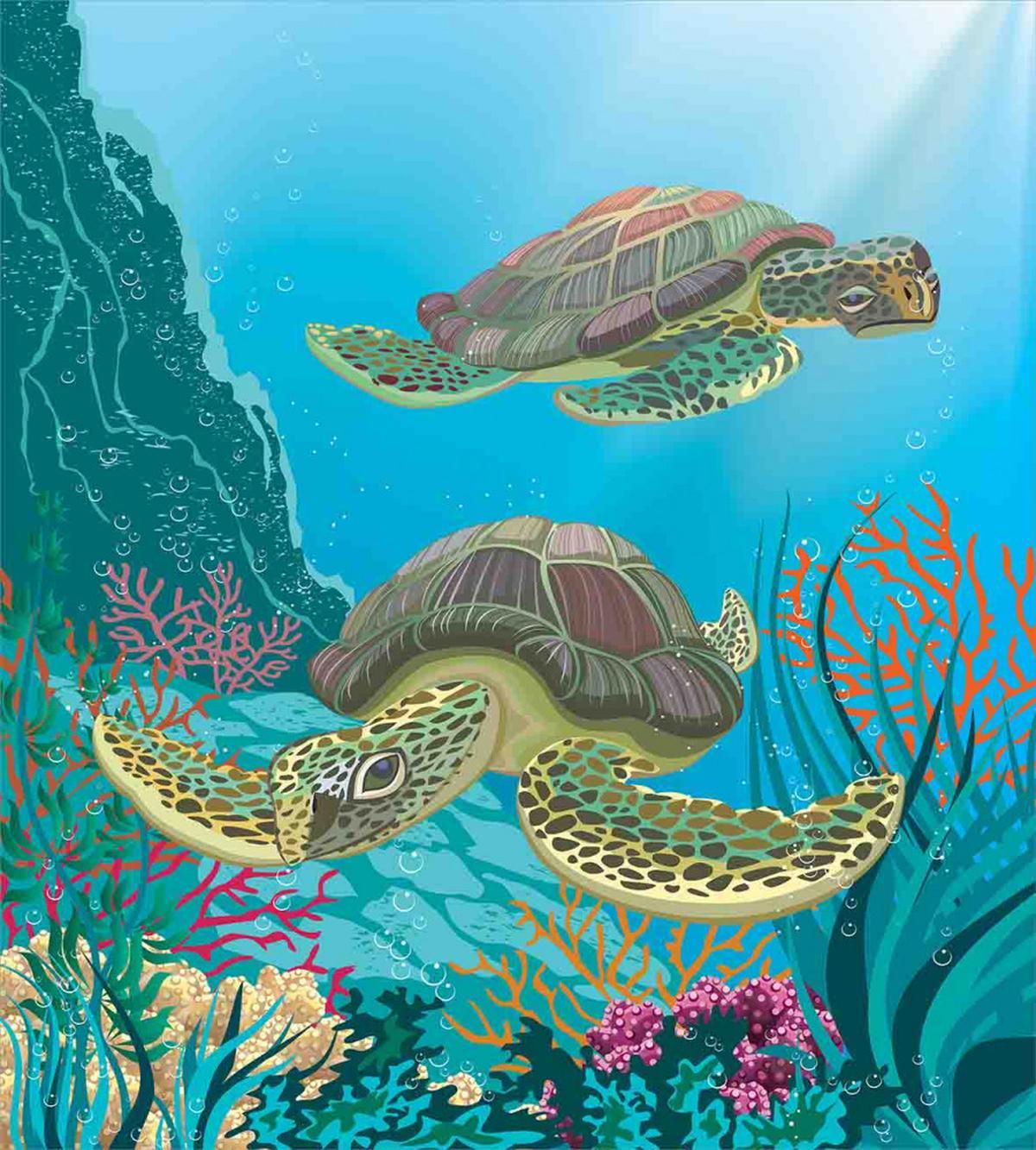 Sealife Turtles Aquatic — Pattern