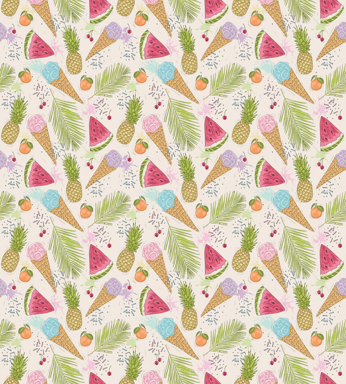 Ice Creams and Fruits — Pattern