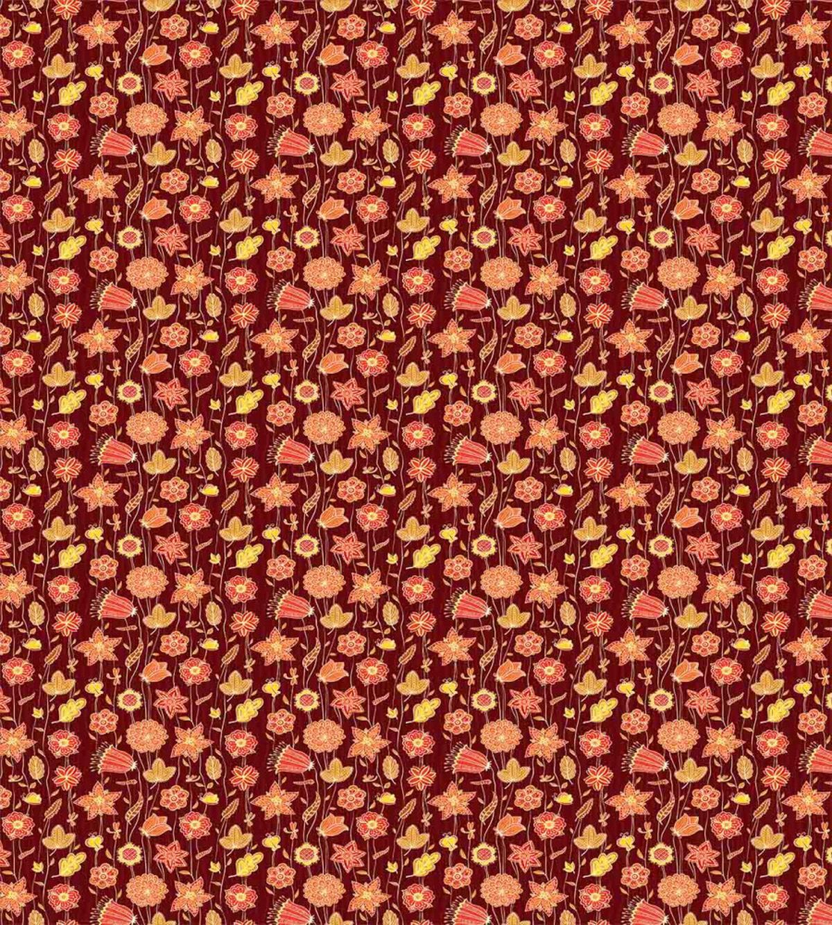 Fiery Flowers Concept — Pattern