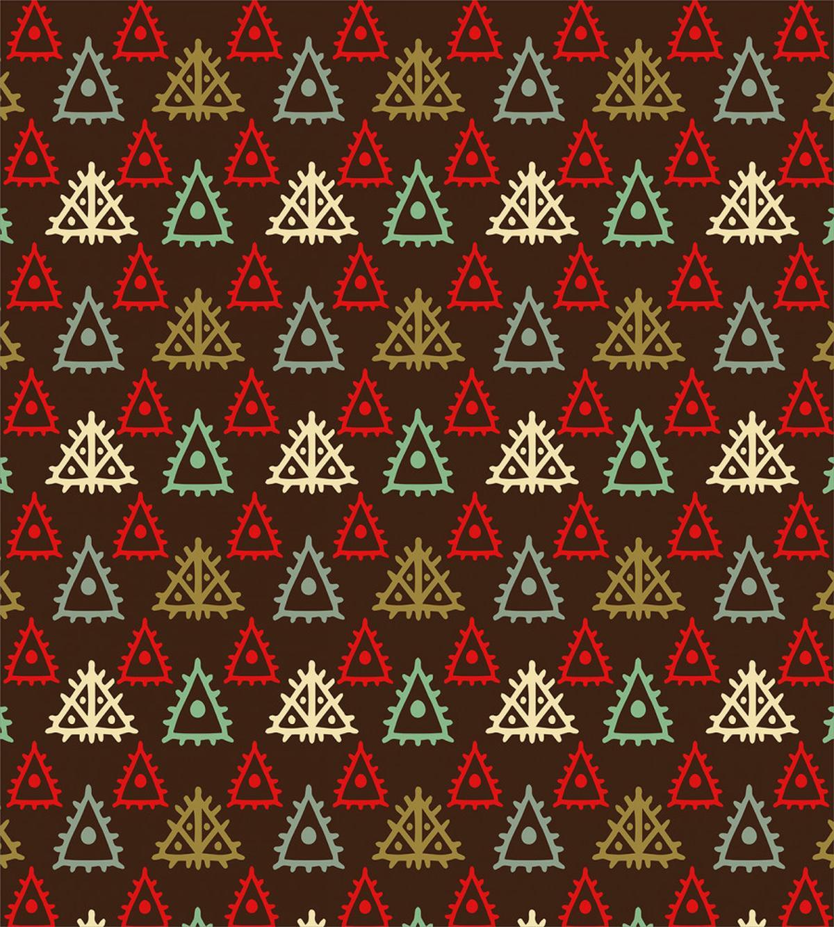 Aztec Folk Triangle Art — Pattern