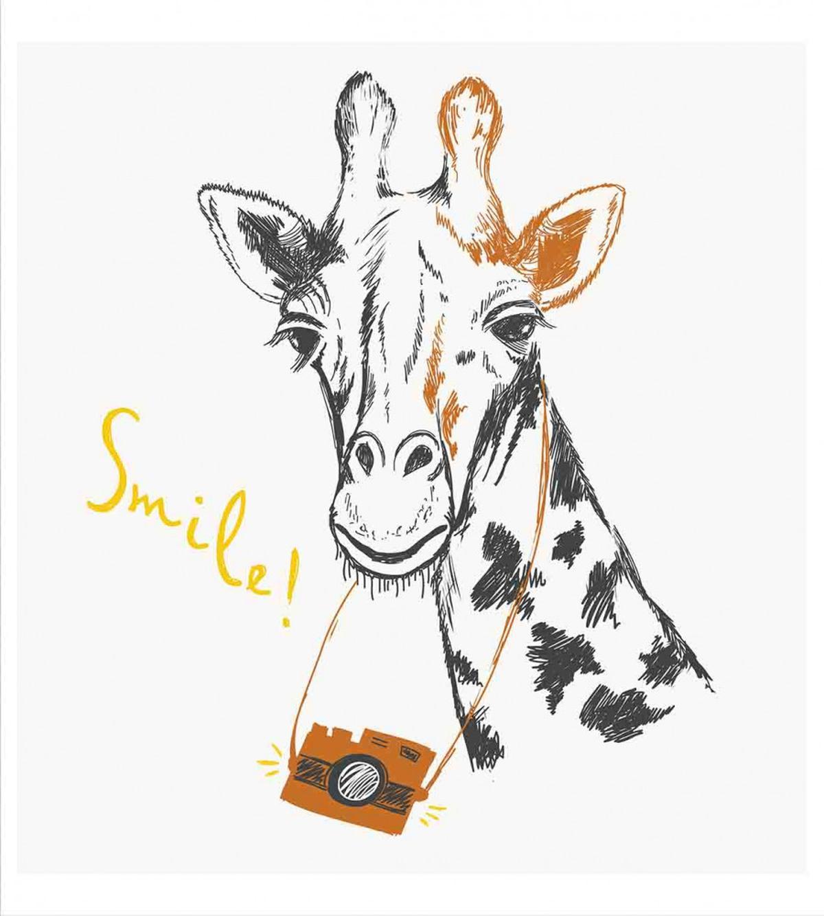Smile Words with Giraffe — Pattern