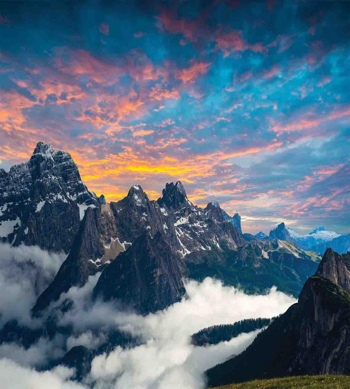 Alpine Clouds Foggy — Pattern