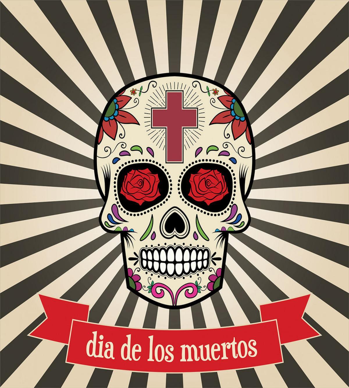 Skull on Sunburst — Pattern