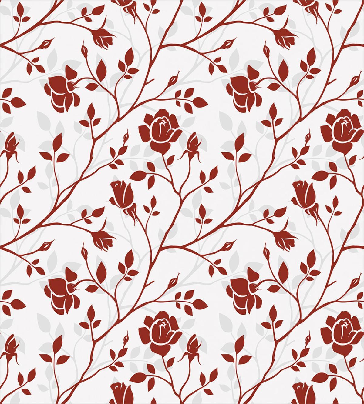 Monochrome Rose Leaves — Pattern