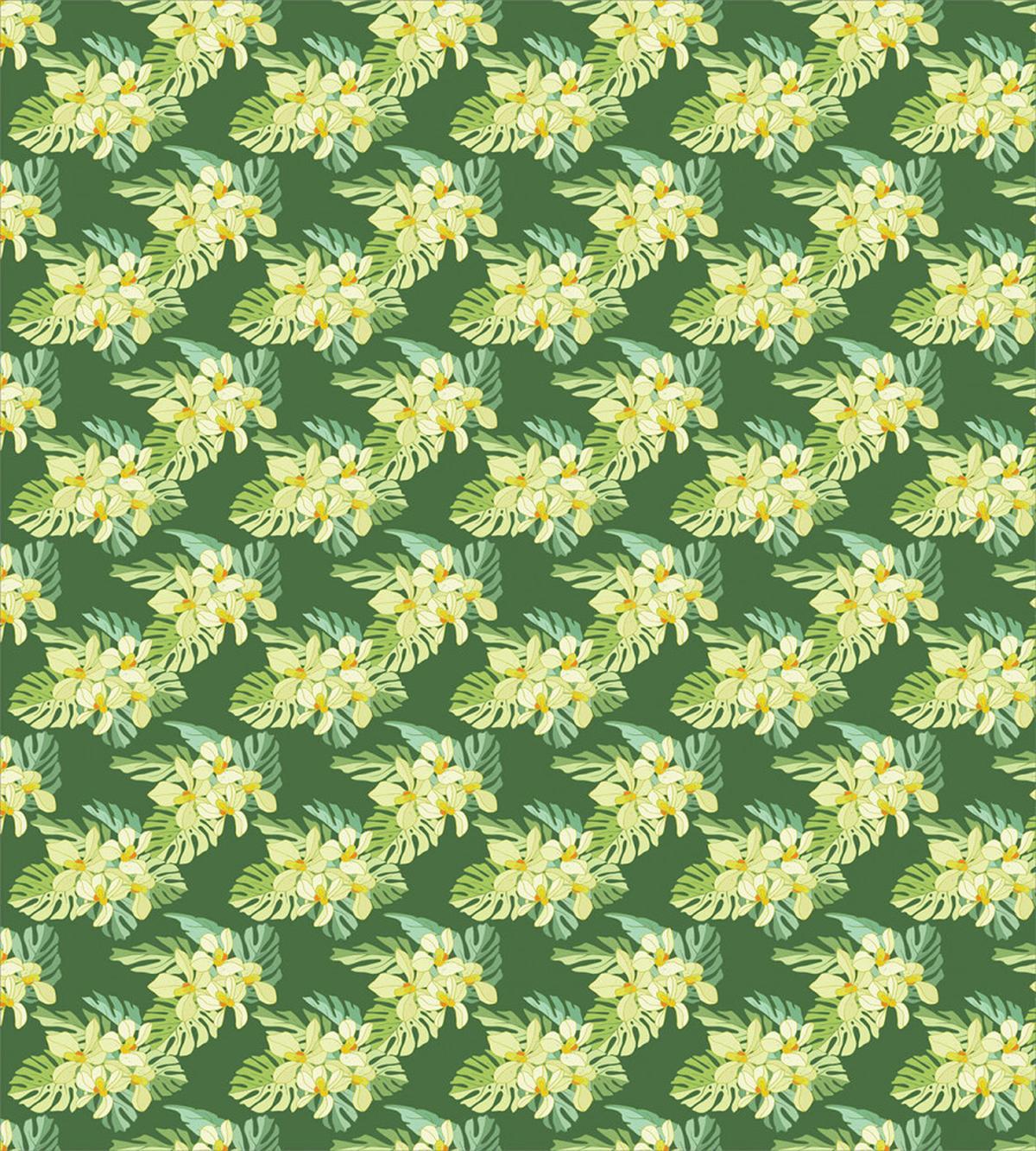 Exotic Flowers and Leaves — Pattern
