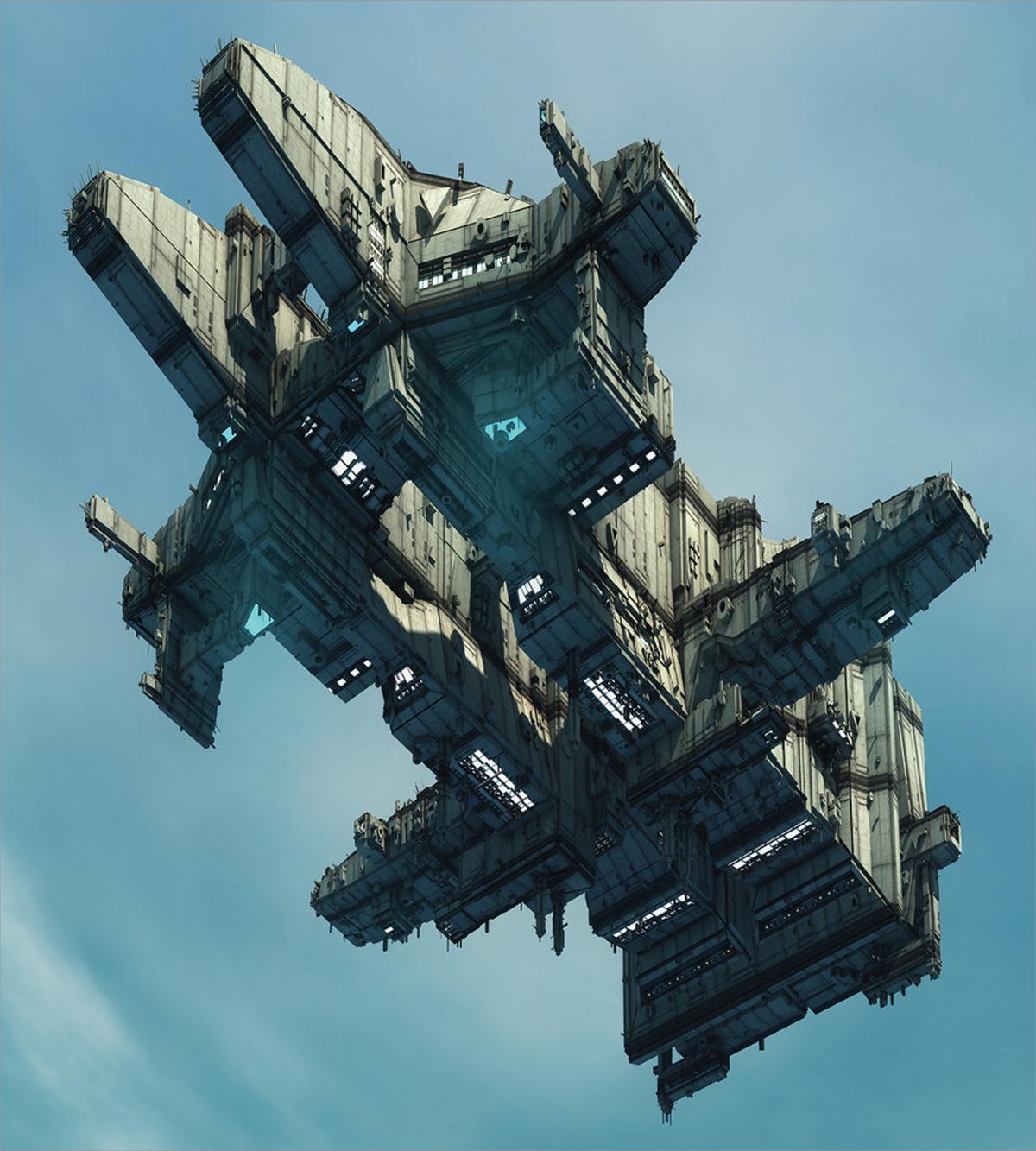 Sci Fi Alien Ship UFO — Pattern