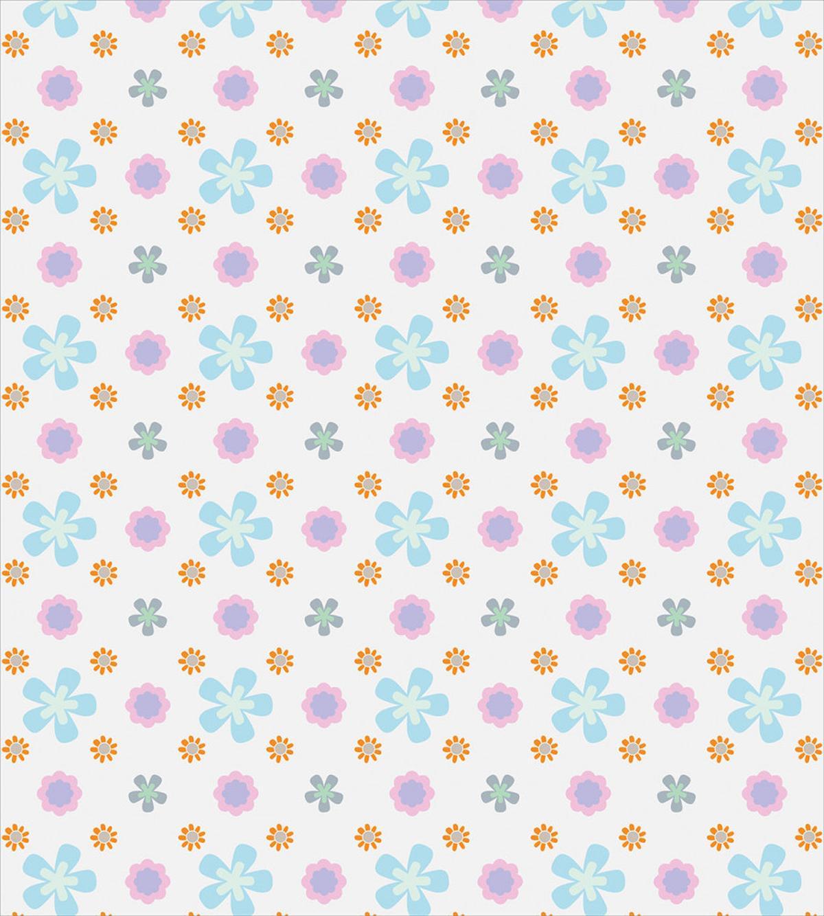 Doodle Flowers Symmetry Art — Pattern