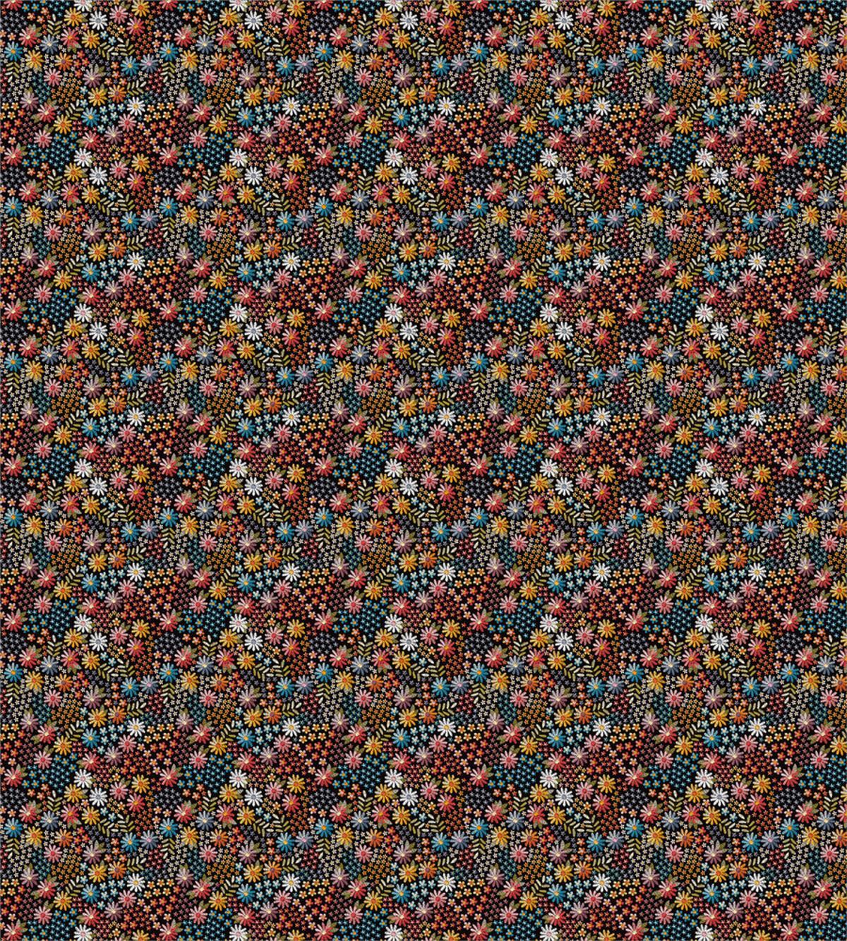Nostalgic Flowers Leaves — Pattern