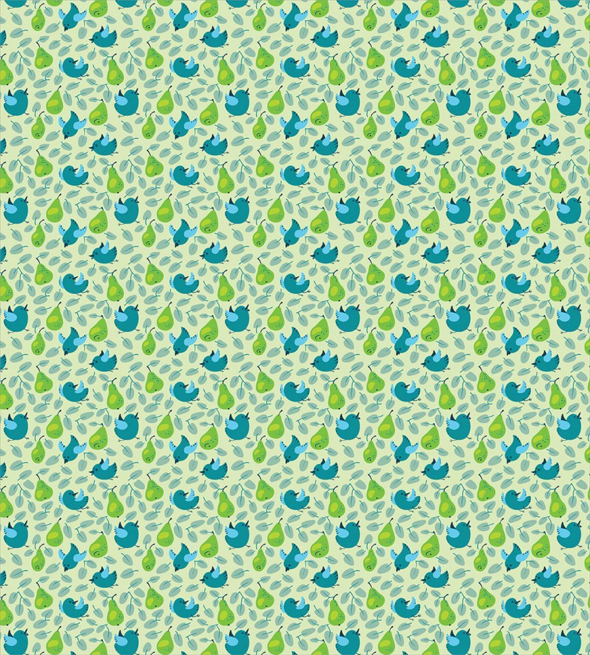 Pears with Small Sparrows — Pattern