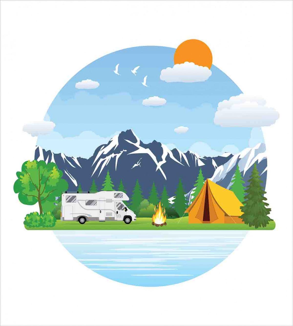 Forest Camping Summer — Pattern