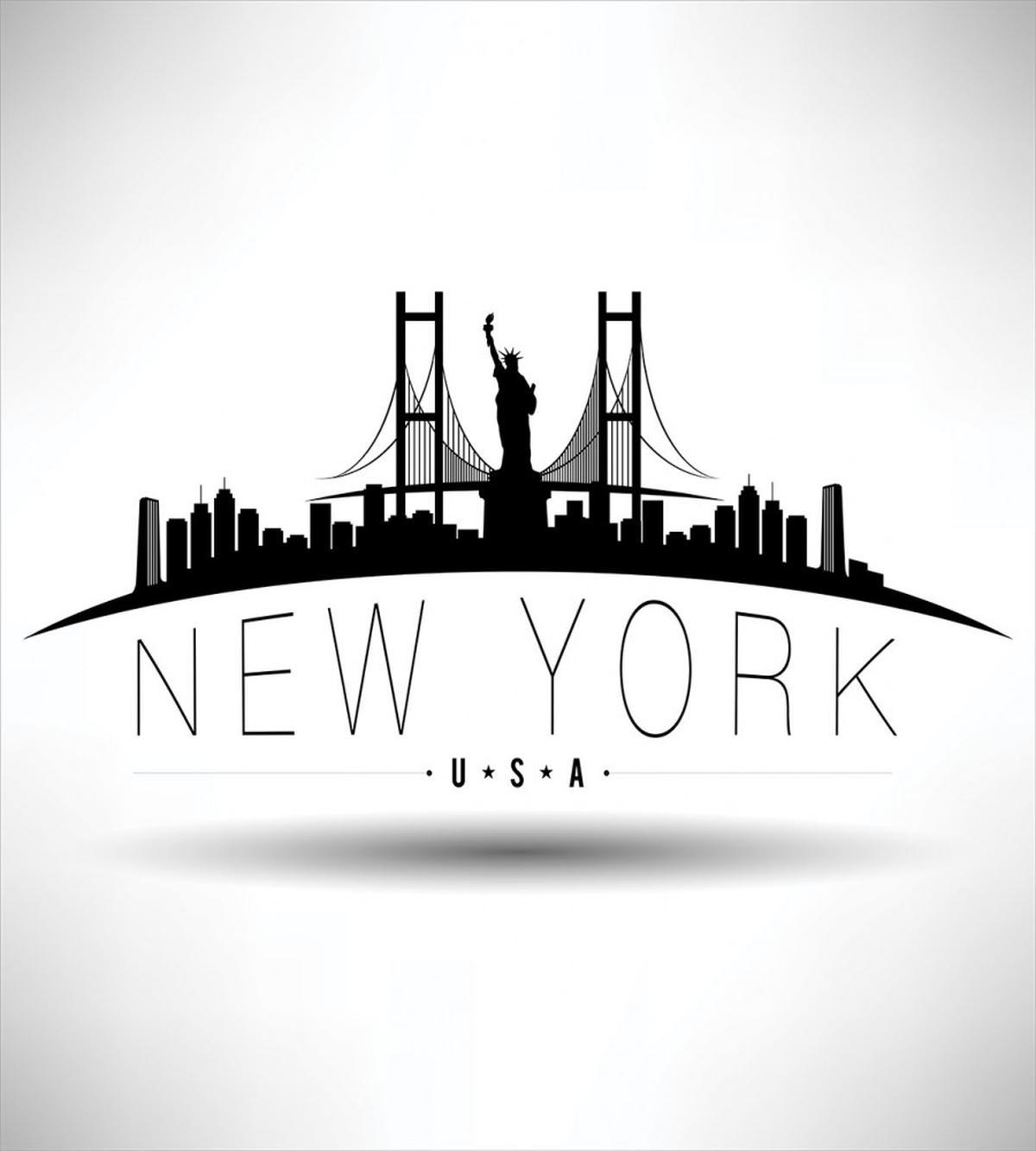 New York USA Wording Landmarks — Pattern