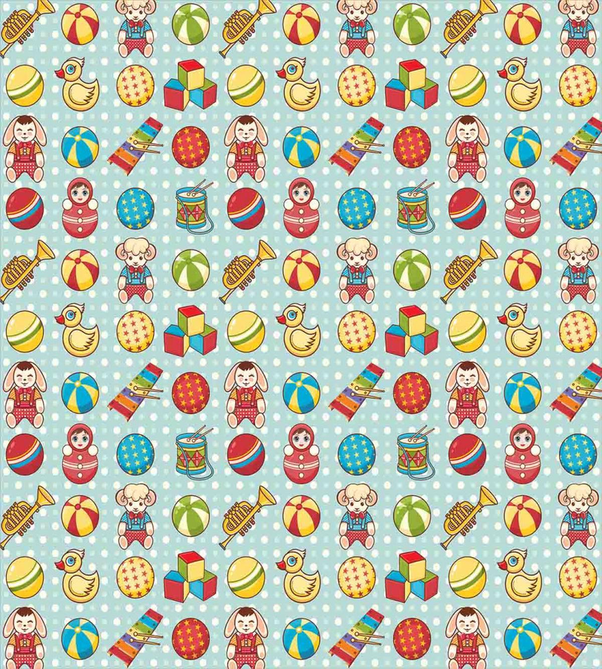 Vintage Children`s Toys — Pattern