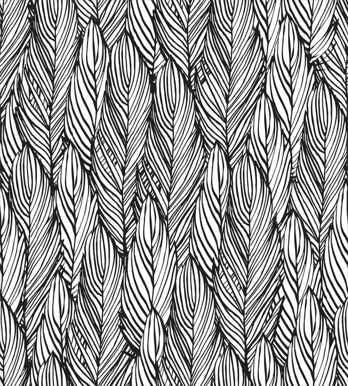 Monochrome Outline — Pattern