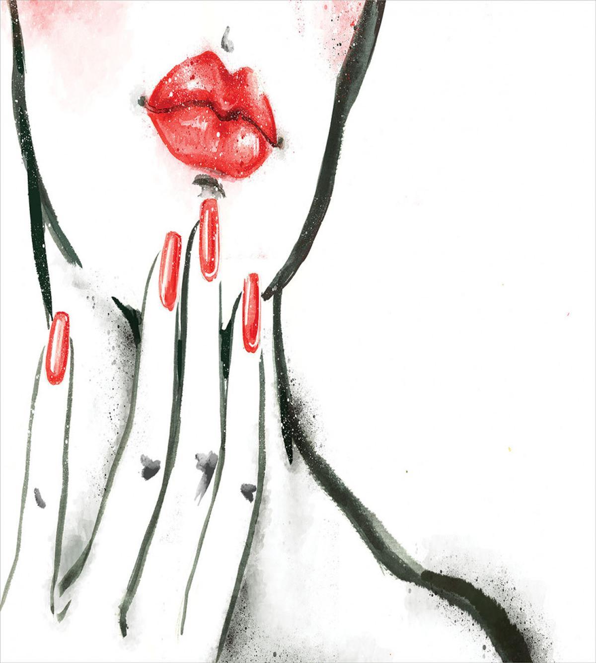 Red Nails and Blushed Cheeks — Pattern