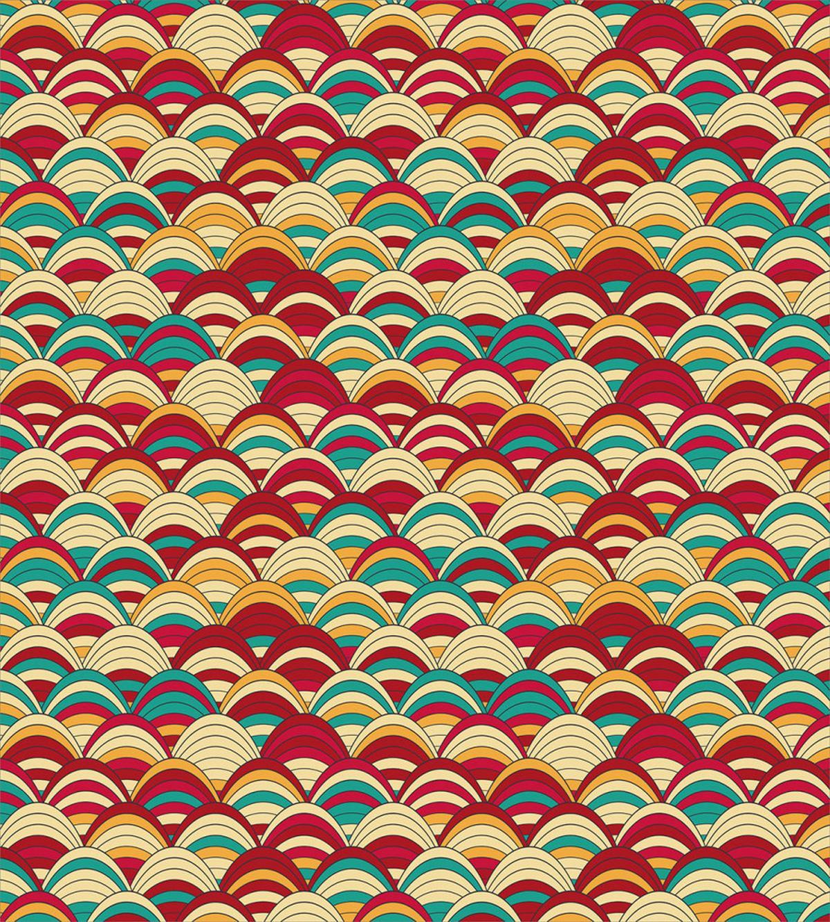 Repeated Striped Squama Art — Pattern