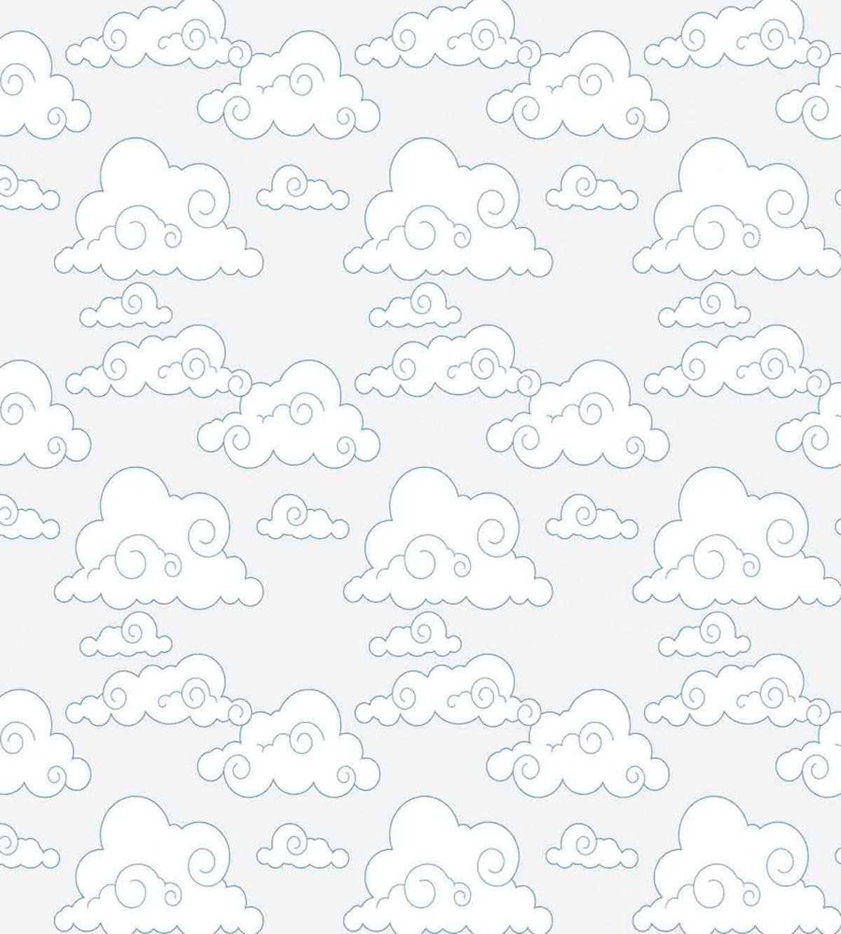 Minimalist Tibetan Clouds — Pattern