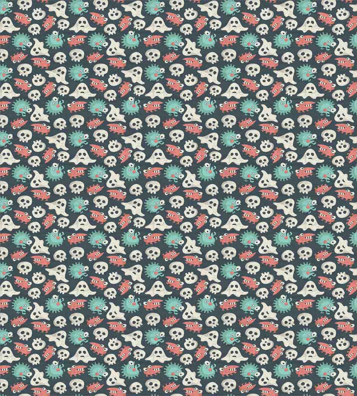Spooky Weird Monsters Pattern — Pattern