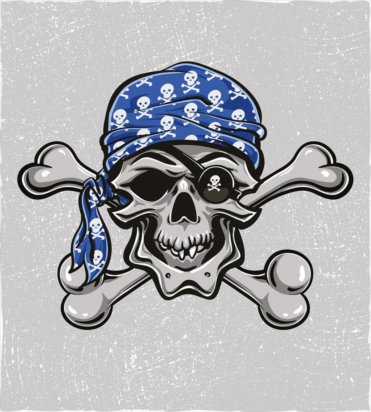 Pirate Evil Head Bones — Pattern