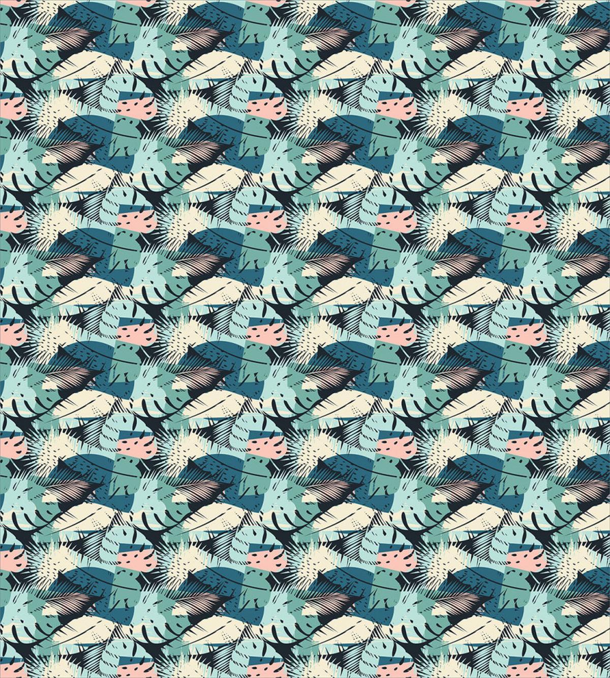 Pastel Monstera Palm Plants — Pattern