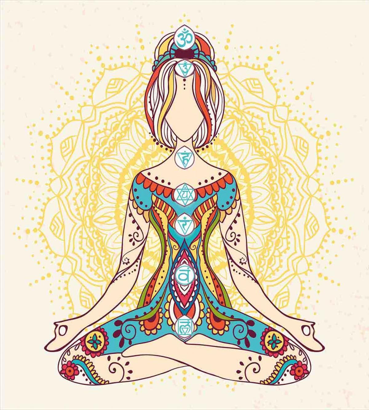 Lotus Pose Inner Peace — Pattern