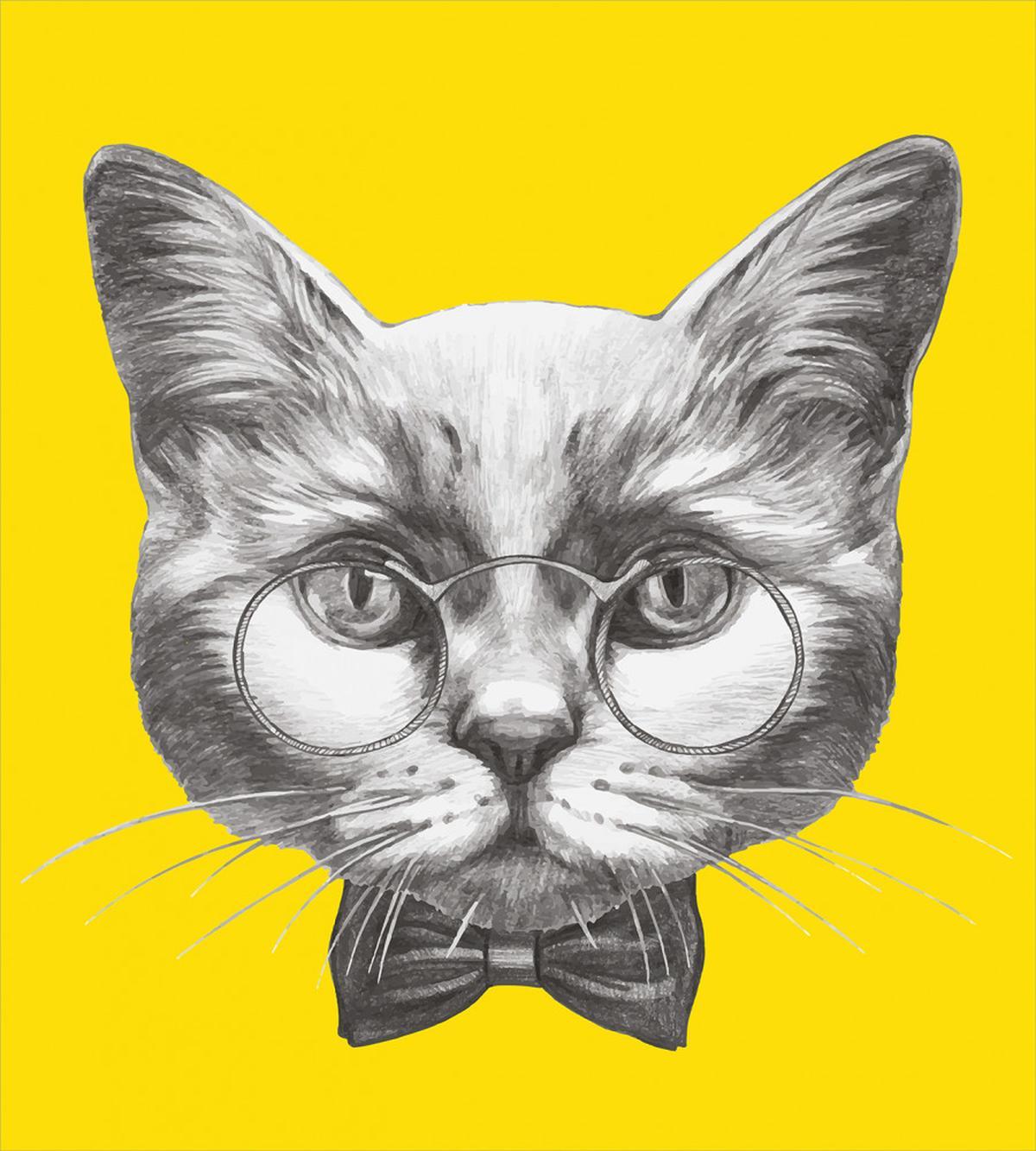 Cat Glasses Bow Tie — Pattern