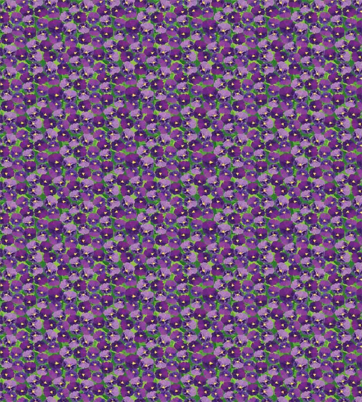 Green Field with Pansy — Pattern