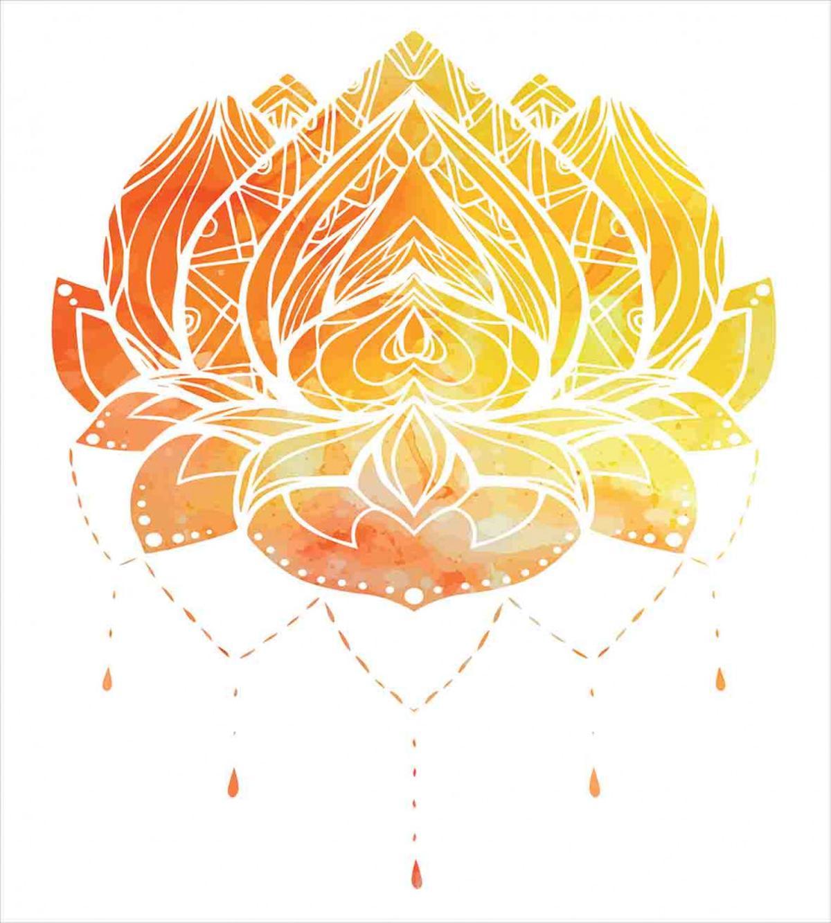 Lotus Flower in Boho Pattern — Pattern