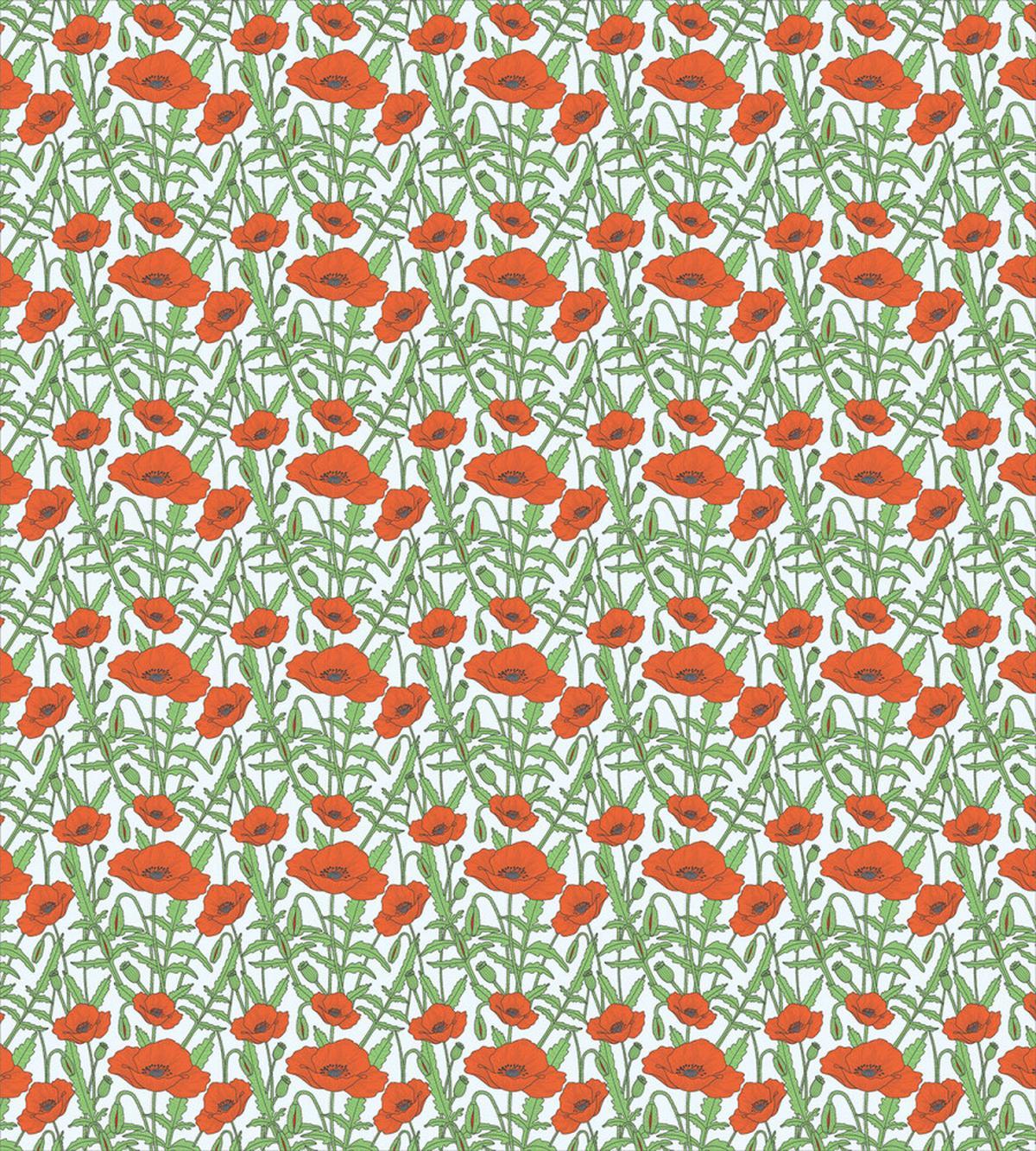 Spring Season Fresh Poppies — Pattern