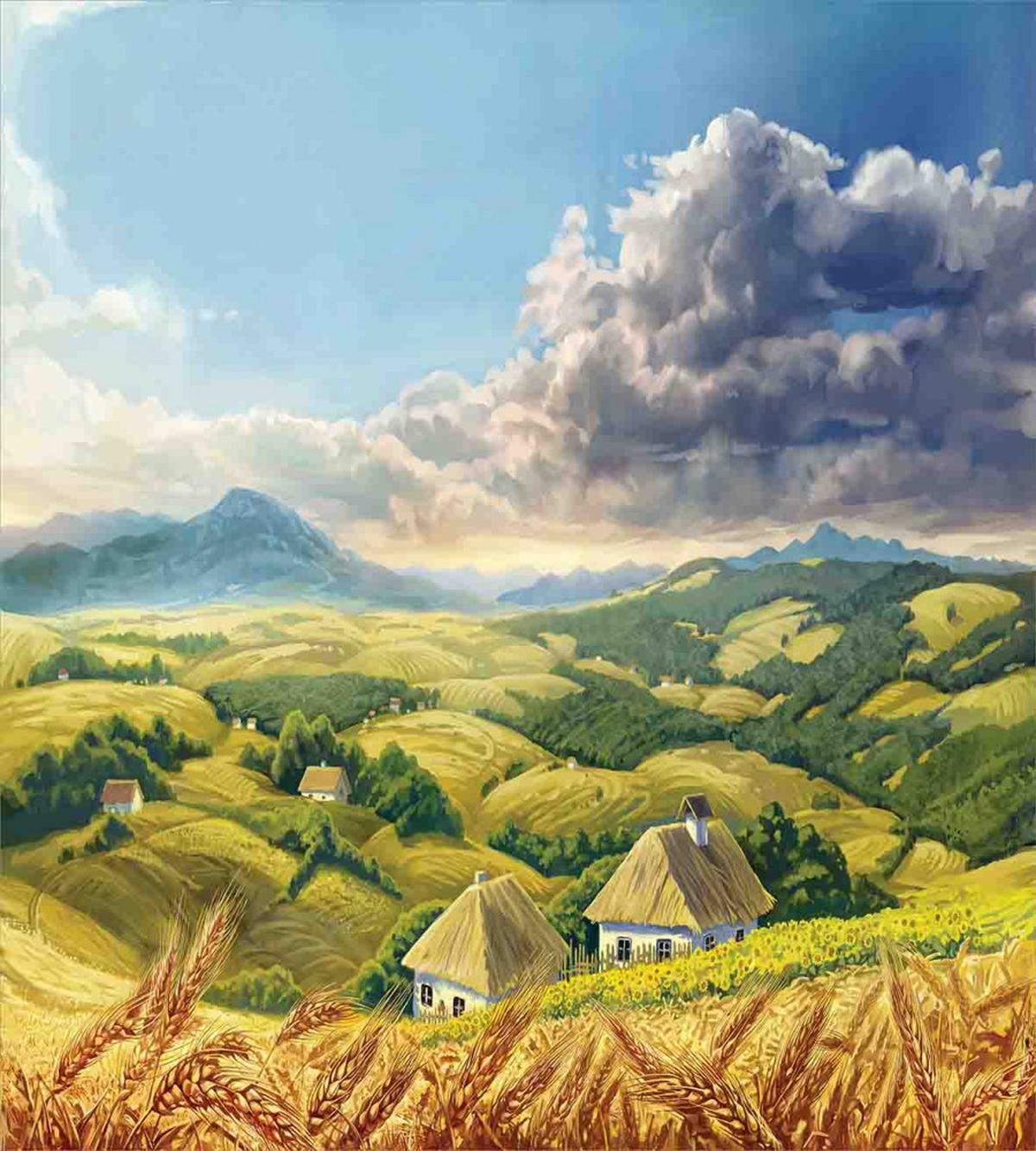 Summer Rural Houses — Pattern