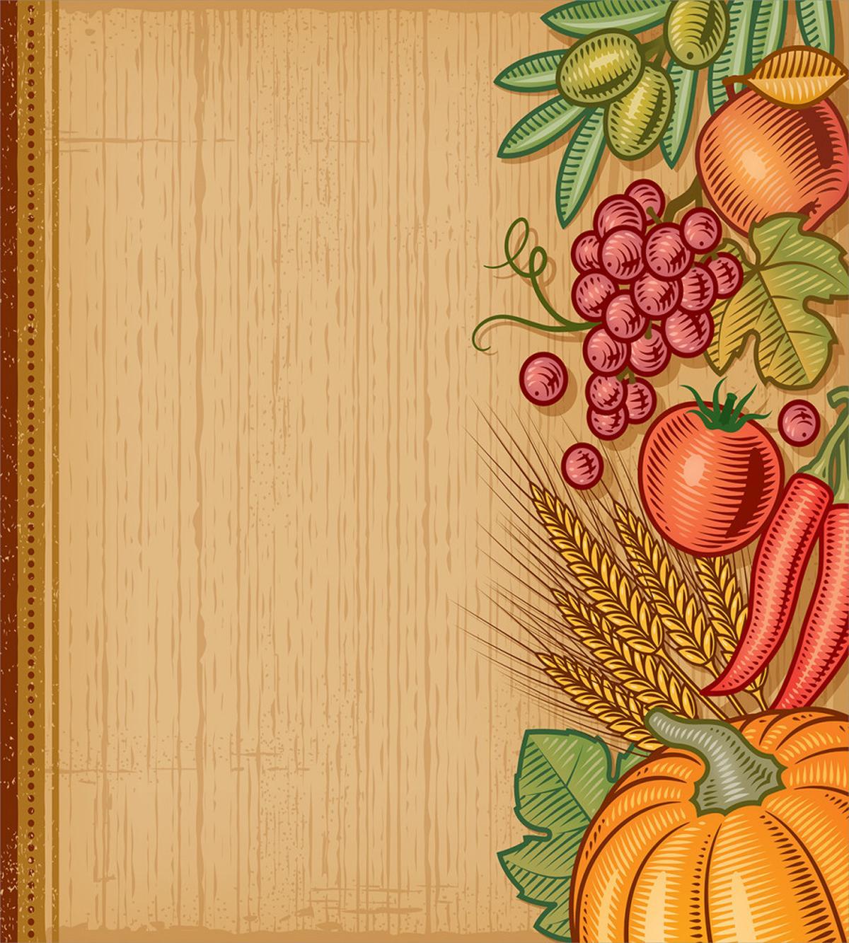 Retro Seasonal Frame — Pattern