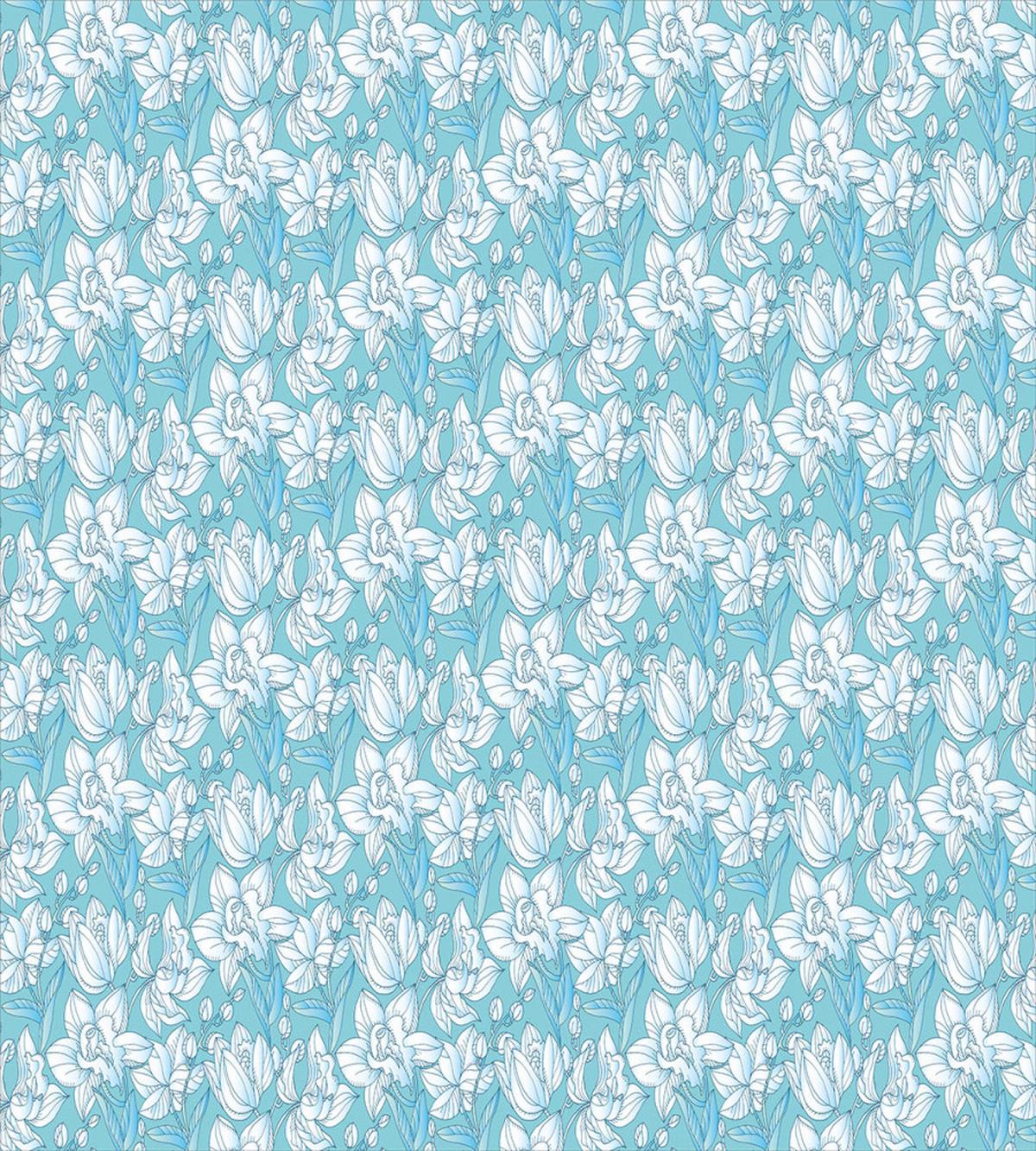 Delicate Flowers and Buds — Pattern