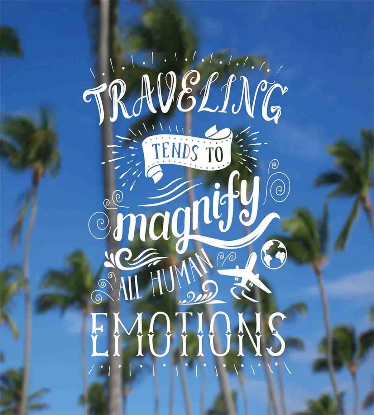 Travel Words Airplane — Pattern