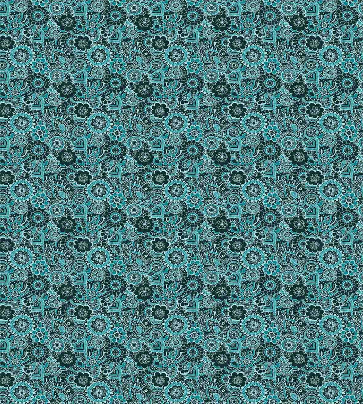 Paisley Motifs Flowers — Pattern