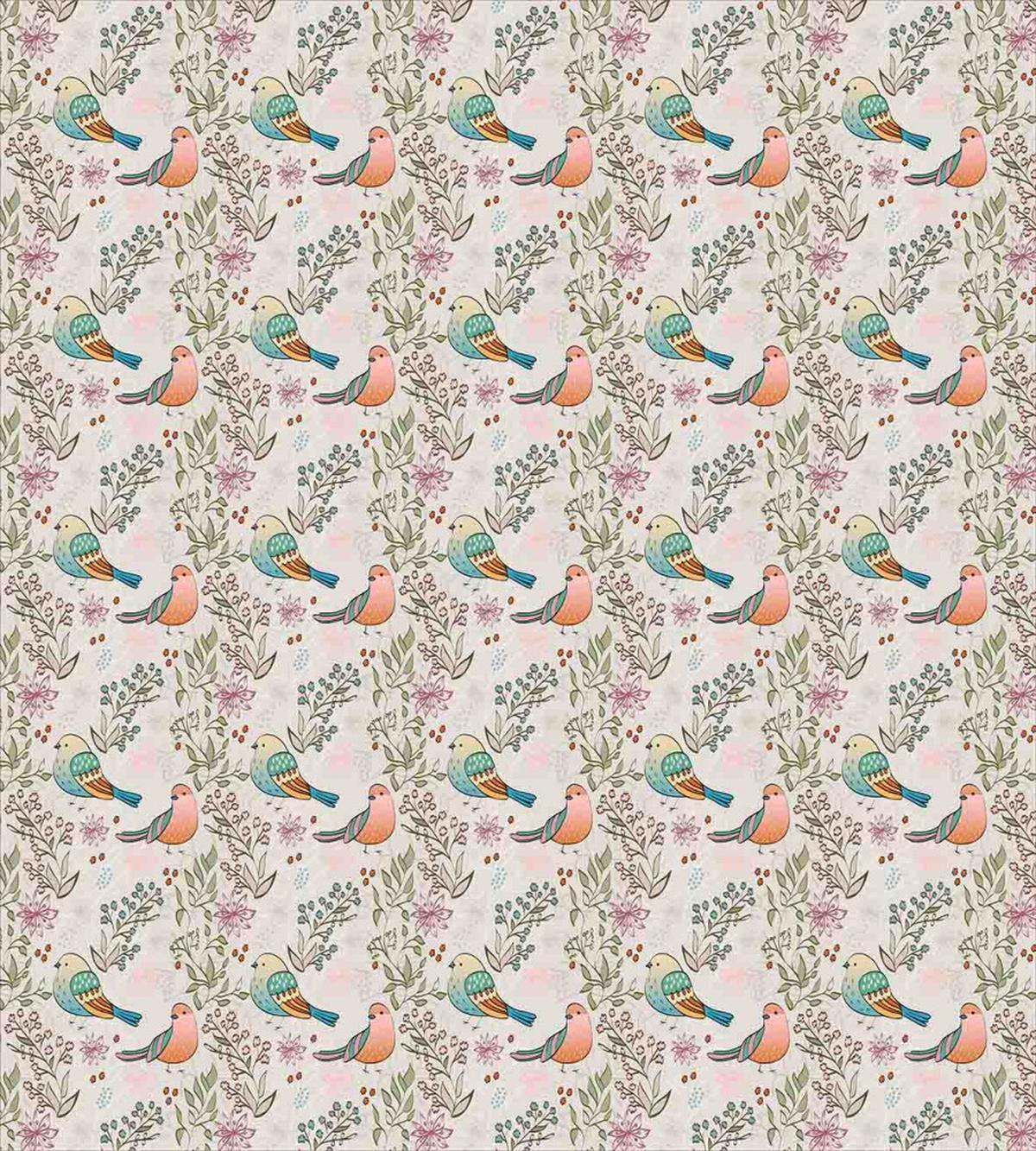 Birds and Flowering Branches — Pattern