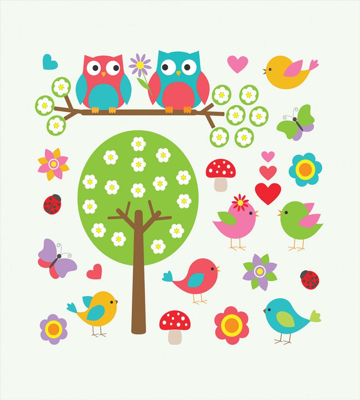 Owls Spring Garden — Pattern