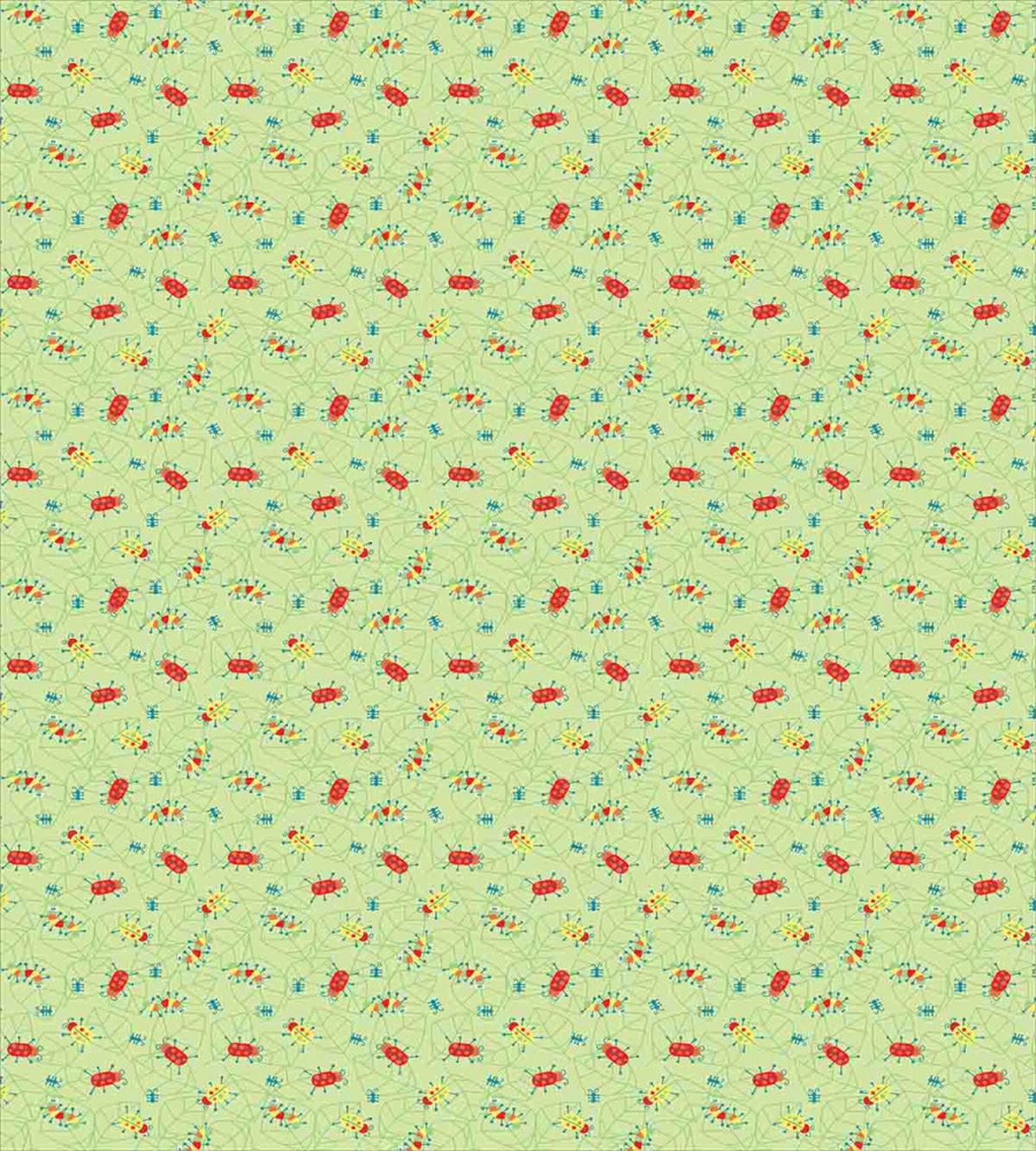 Doodle Bugs on Leaves — Pattern