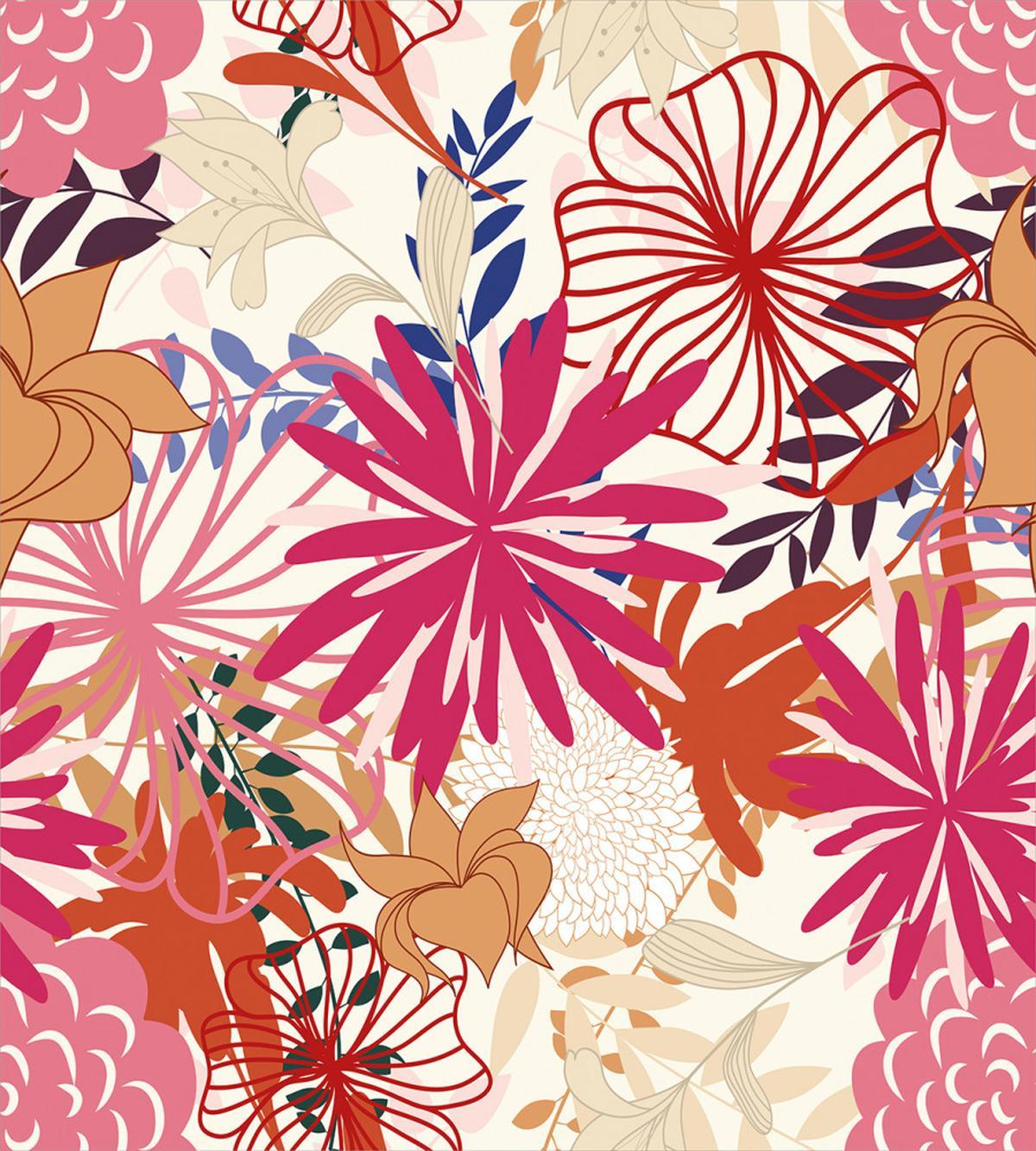 Vivid Floral Arrangement — Pattern