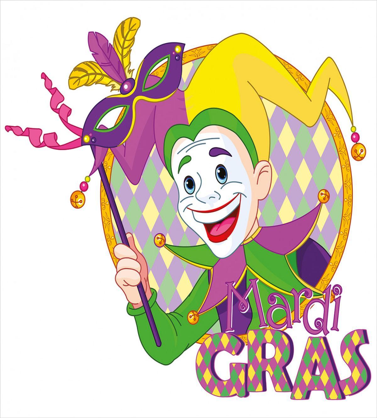 Cartoon Jester Mask — Pattern