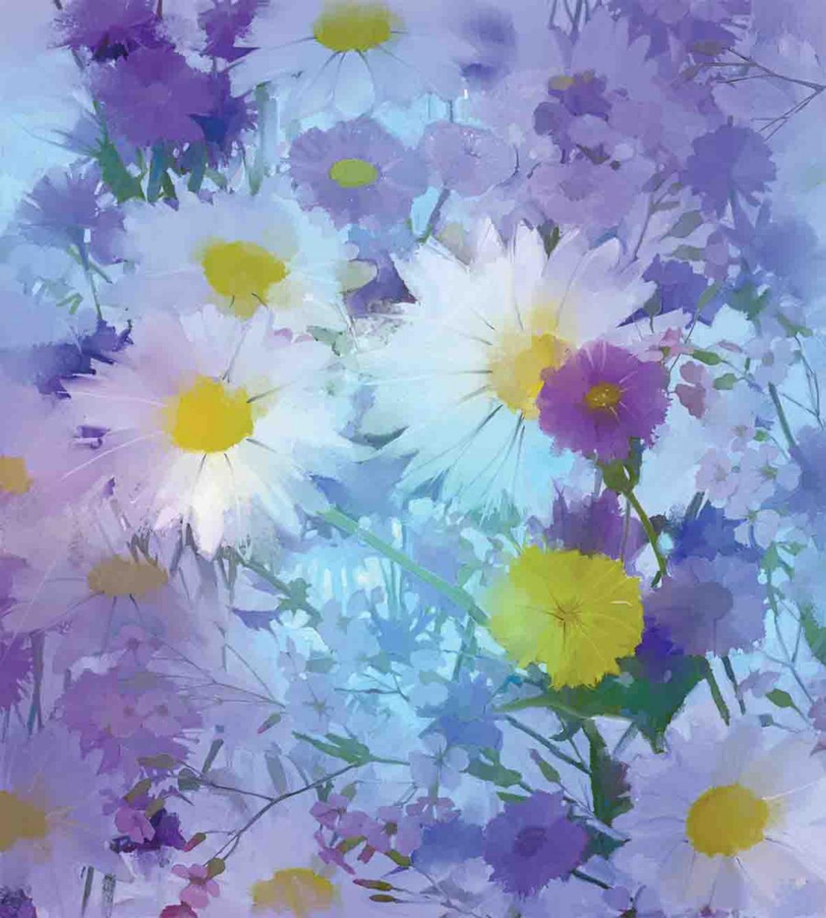 Vintage Flower Pastel — Pattern