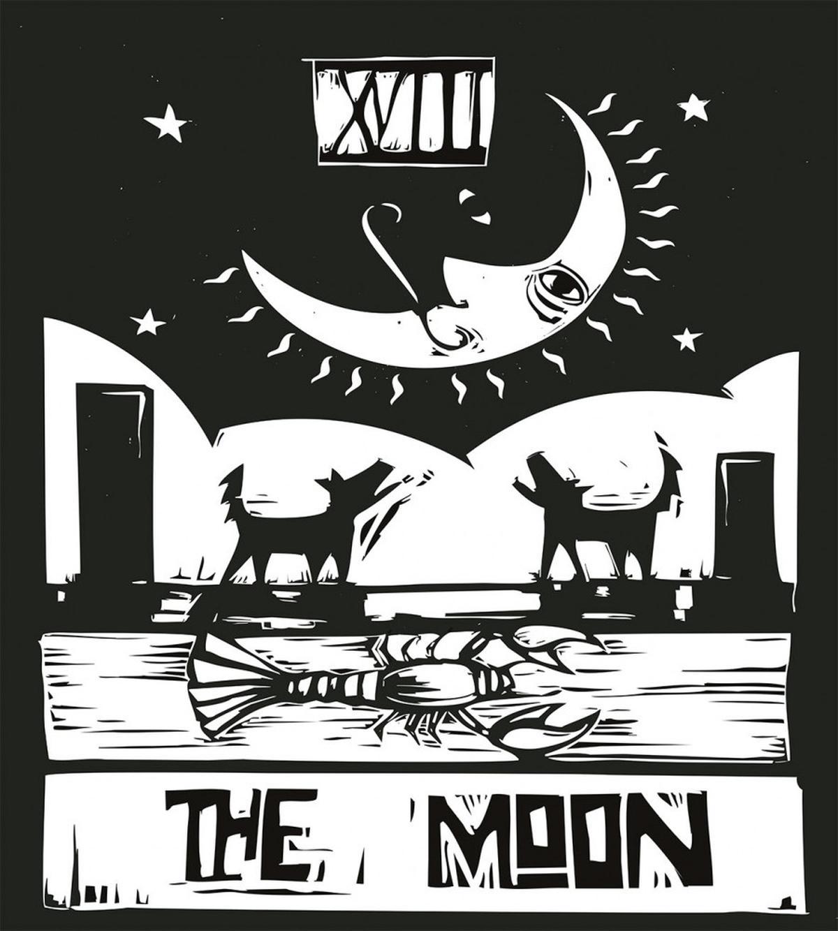 Lobster Wolves Moon Tarot — Pattern